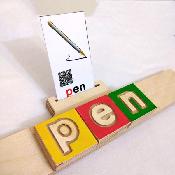 بازی چوبی آموزش زبان انگلیسی